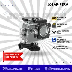 GENERICO - CAMARA DEPORTIVA GOPRO PLOMO FULL HD