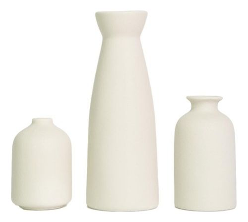 Floreros Jarron Cerámica Decorativos Para Mesa Oficina 3pcs