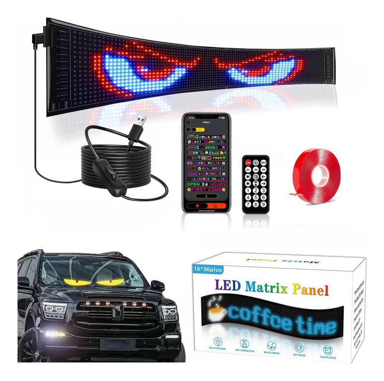Pantalla Led Rgb Ojo Del Diablo Para Cochescamiones