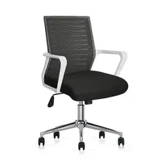 ALTHEA CONFORT - Silla Giratoria De Escritorio Torino Blanco Negro