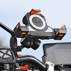MOTOWOLF - Soporte de teléfono de motocicleta ajustable antivibración MDL2828