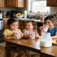 GENERICO - Pack 2 und  Taza de vidrio antiderrame con para niños de 400 ml \ FRESA