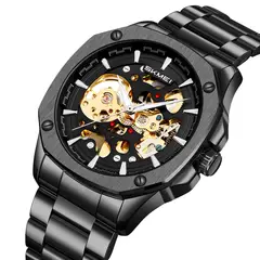 SKMEI - Reloj 9378 ACERO MECANICO Tourbillon AUTOMATICO