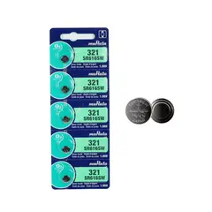 PREMIUM - PILAS Boton 321 SR616SW Alcalina MURATA X 5 UNIDADES