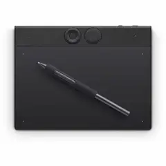 Wacom - Tableta Gráfica Wacom Intuos Pro Negro 5080 LPI 8192 Niveles de Presión Bluetooth Cable PC Mac