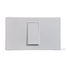 GENERICO - INTERRUPTOR CONMUTADOR DE 4 VIAS SIMPLE PLACA BLANCA Y DADO BLANCO SANDAY