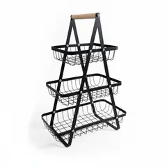 GENERICO - Frutero Metal 3 Niveles 47 cm Alto