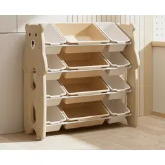 GENERICO - ORGANIZADOR JUGUETERO PARA BEBES Y NIÑOS MODELO OSO CON 12 BANDEJAS