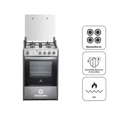 INDURAMA - COCINA A GAS CORUÑA 4 HORNILLAS