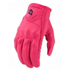 ICON - GUANTES PARA MOTO DE CUERO PERSUIT GLOVE ROSA TALLA XS