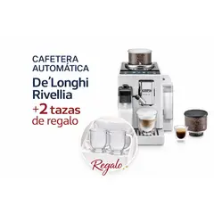 DELONGHI - Cafetera Superautomática De’Longhi Rivelia EXAM440.55.BG, 1450 W, 19 bares, pantalla tactil