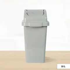 BASA - Papelera de Polipropileno Vaivén Elite Gris 10 Litros