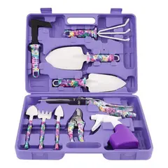 QUICK - Juego De Herramientas De Jardín Violeta De 10 Pzs Lila