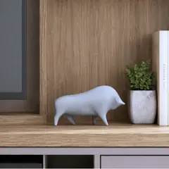 LAR DANIELSEN - Figura decorativa  minimalista de cemento - Toro