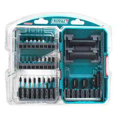 TOTAL TOOLS - Set Puntas para atornillador de Impacto 33 piezas Total