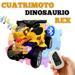 VOYAGE - CUATRIMOTO A BATERIA PARA NIÑOS DINOSAURIO REX CON CONTROL REMOTO - AMARILLO