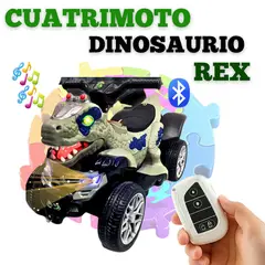 VOYAGE - CUATRIMOTO A BATERIA PARA NIÑOS DINOSAURIO REX CON CONTROL REMOTO - GRIS