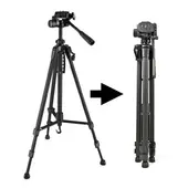 SEISA - Tripode Aluminio Profesional 160CM Portatil para Camara Canon, Sony Nikon y Celular + Funda Vlogs Live Streaming
