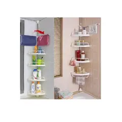 GENERICO - Esquinero de Ducha de 4 Niveles Ajustable Inoxidable