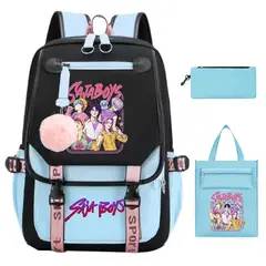 TIOZONEY - Juego de mochila escolar Kpop Las Guerreras K-pop Huntrix Cazadoras de demonios