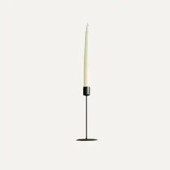 LAR DANIELSEN - Candelabro minimalista negro 22 cm,