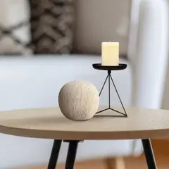 LAR DANIELSEN - Set de 3 Portavelas geométrico para vela pillar - Geolight