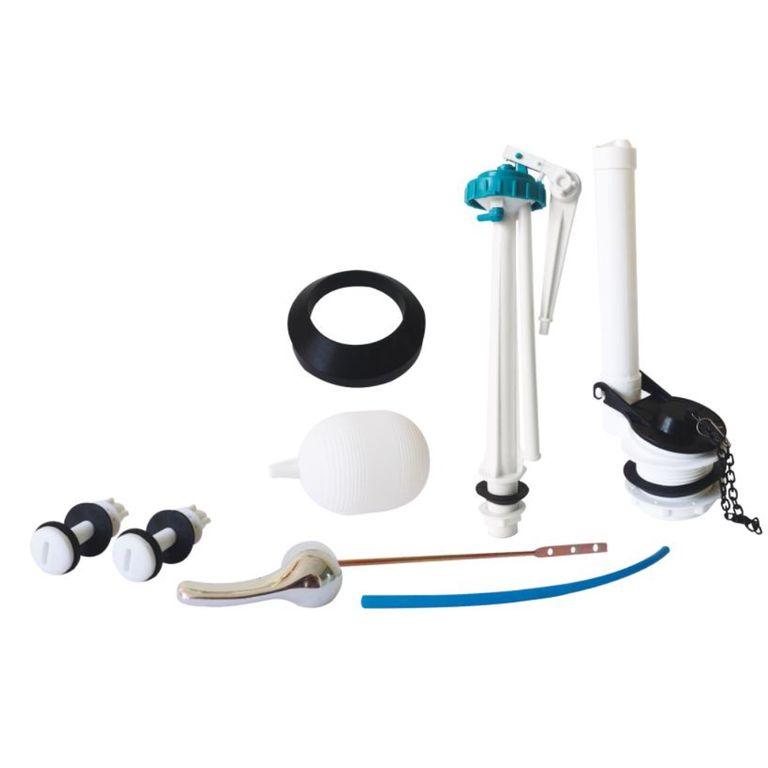 Accesorio Completo Para Tanque Bajo Boya Blanca Con Perno PVC C&A