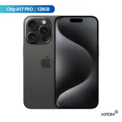 APPLE - IPhone 15 Pro 128GB Titanio Oscuro eSIM Reacondicionado Grado A