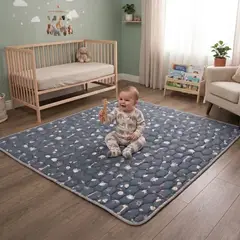 GENERICO - ALFOMBRA DE JUEGOS PLAY MAT PARA BEBÉ MODELO BABY SAFARY  180 X 200 CM