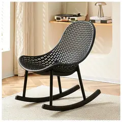 GENERICO - Silla Mecedora Negro