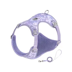 TRUELOVE - Conjunto Arnes Y Correa Nature Lila Talla XXXS - 30-35cm