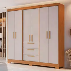 LOAGO - ROPERO 6 PUERTAS 3 CAJONES NT-6030