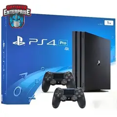 SONY - PS4  PRO 4K SONY 100 grabados JUEGOS 1TB con 2 mandos ORIGINALES