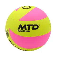 MTD - PELOTA DE VÓLEY TALLA 5 PU PREMIUM MT-860 MTD amarillo neon -rosado