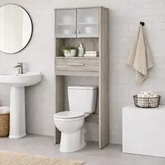 GENERICO - Mueble Baño Ensueño De Melamina Minimalista Organizador Positano