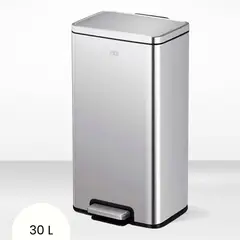 EKO - Papelera con pedal de Acero Inoxidable Eko 30 Litros