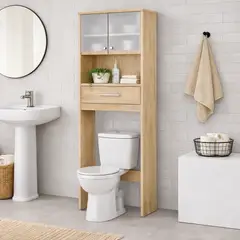 GENERICO - Mueble Baño Ensueño De Melamina Minimalista Organizador Manzano