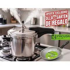 FACUSA - Olla a presión 5 Litros  Facusa- REGALO SARTEN