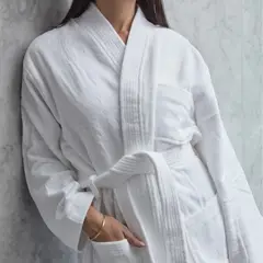 GENERICO - Bata de Baño Spa de Algodón 380gr - Talla L