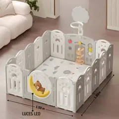 GENERICO - CORRAL PARA BEBE OSITO CON LUNA