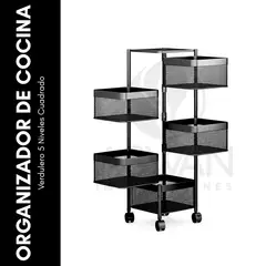 GENERICO - Verdulero 5 Niveles Cuadrado