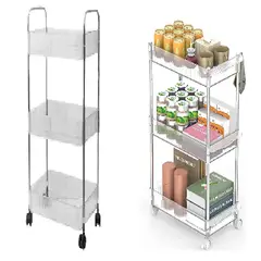 GENERICO - Estante Organizador De 3 Niveles Para Cocina/baño TRANSPARENTE