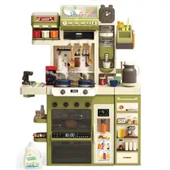 GENERICO - Cocina para Niños Multifunción Agua, Vapor, Luz y sonido 122 cm, 71 piezas