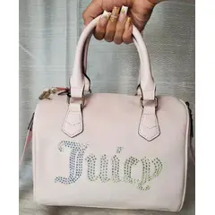 GENERICO - JUICY COUTURE CARTERA OBSESSION SATCHEL BEIGE COLOR ANGEL