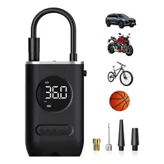 GENERICO - Inflador de Llantas Recargable con Pantalla Digital  Portátil para Auto y Moto