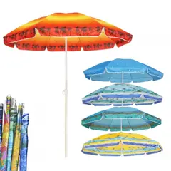 INSPIRA MARKET - Sombrilla de Playa Portátil Ajustable Diseño Aleatorio