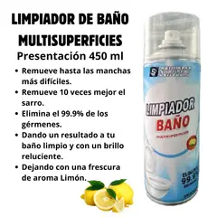 SCHUBERT - LIMPIADOR DE BAÑO MULTISUPERFICIES 450 ML – LIMPIEZA Y BRILLO TOTAL
