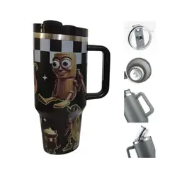 GENERICO - Vaso Térmico Tomatodo 40oz con Asa y Sorbete - Colección Brainrot Tralalero - 1200Ml