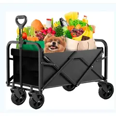 EVERSO - Carrito Plegable de Transporte Camping Playa Compras