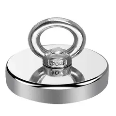 GENERICO - Iman de Neodimio 90mm Pesca G° N52 330kgf Carga Axial Nominal